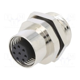 1 pcs x ATTEND - 216A-08FAR - Socket, M12, PIN: 8, female, A code-DeviceNet / CANopen, THT, IPX7