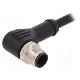 1 pcs x BULGIN - PXPPVC12RAM03ACL010PVC - Plug, M12, PIN: 3, male, A code-DeviceNet / CANopen, IP67, 250V, 4A