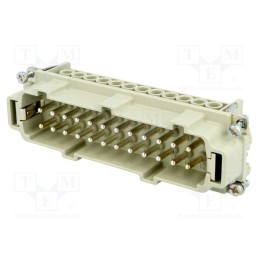 1 pcs x AMPHENOL - C14610A0241021 - Connector: HDC, contact insert, male, C146, PIN: 24, 24+PE, size E24