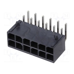 1 pcs x MOLEX - 1720640012 - Socket, wire-board, male, Mega-Fit, 5.7mm, PIN: 12, UL94V-0, 23A