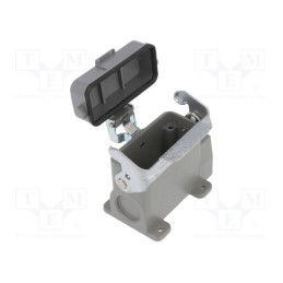 1 pcs x DEGSON ELECTRONICS - D10A-SF-1L-CV-PG16 - Enclosure: for HDC connectors, size D10A, with latch, with cover