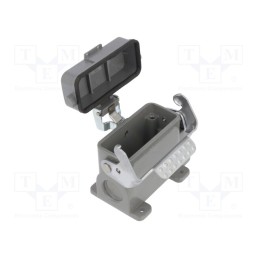 1 pcs x DEGSON ELECTRONICS - D10A-SF-1L-CV-M20 - Enclosure: for HDC connectors, size D10A, with latch, with cover