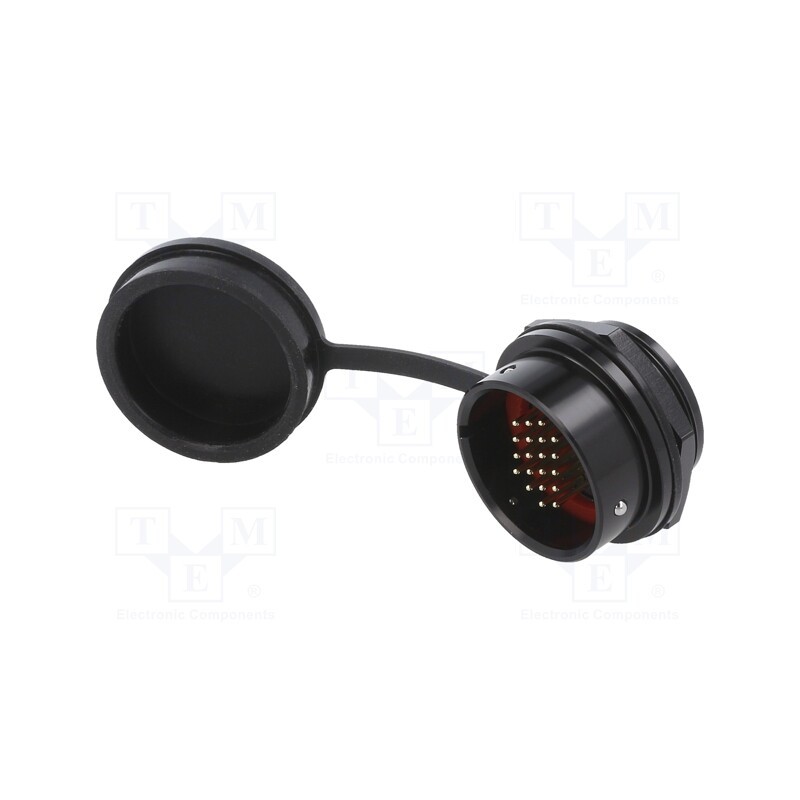 1 pcs x WEIPU - SA2812/P20B-1 - Socket, SA28, male, PIN: 20, IP67, 5A, soldering, 400V, 0.75mm2