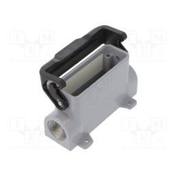 1 pcs x ILME - CZAP 25 L - Enclosure: for HDC connectors, IL-BRID, size 66.16, high, PG16