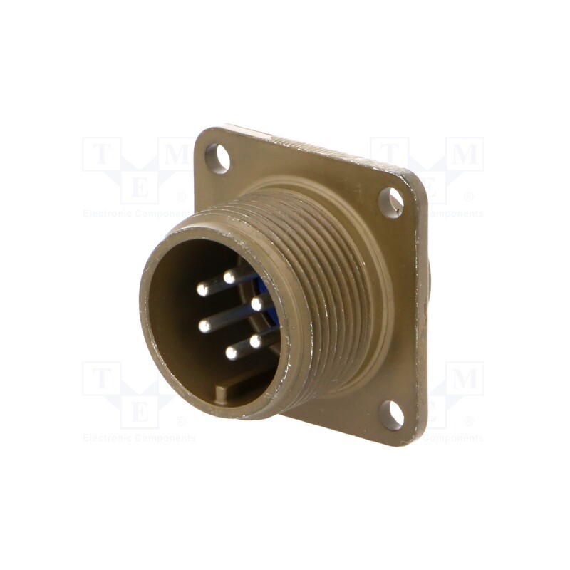 1 pcs x AMPHENOL - 97-3102A-14S-6P - Connector: circular, size 14S, 97, aluminium alloy, olive, socket