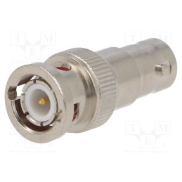 1 pcs x AMPHENOL RF - 112667 - Coupler, BNC socket,BNC plug, straight, 50Ω, PTFE