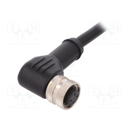 1 pcs x BULGIN - PXPPVC12RAF03ACL010PVC - Plug, M12, PIN: 3, female, A code-DeviceNet / CANopen, IP67, 250V