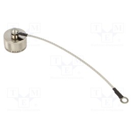 1 pcs x AMPHENOL AIR - D38999/33F11R - Accessories: protection cover, size 11, silver, aluminium alloy