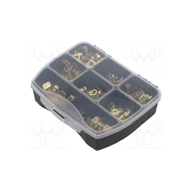 1 set x BM GROUP - BM01290/180 - Kit: connectors, crimped, for cable, non-insulated, 180pcs.