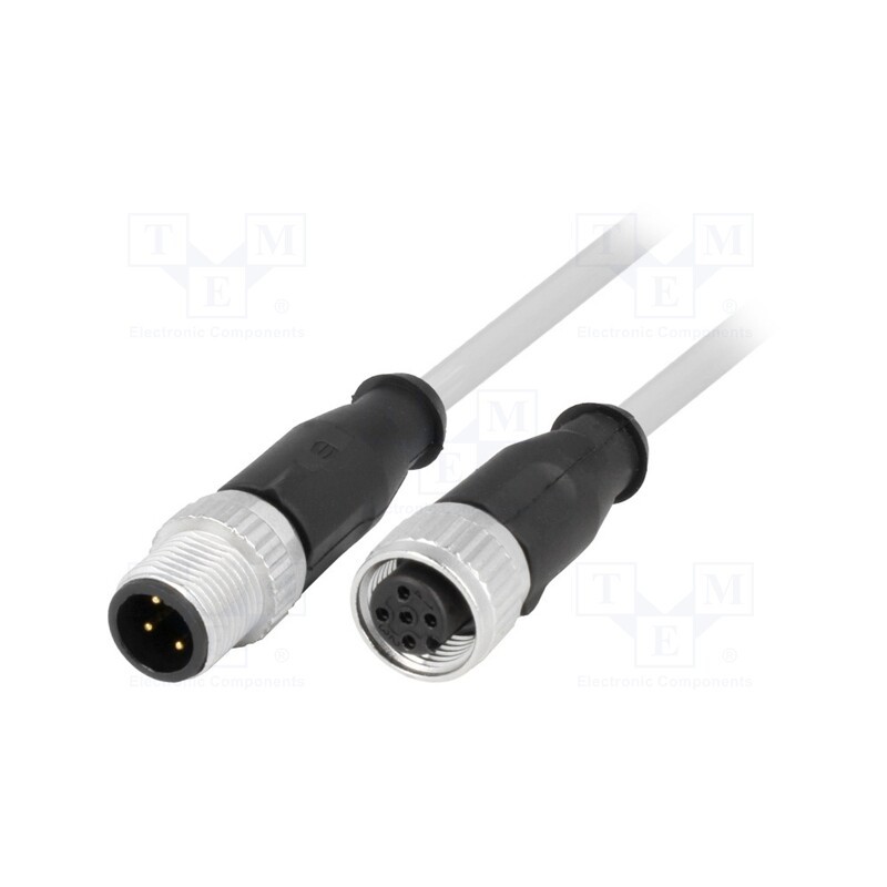 1 pcs x HARTING - 21348485484020 - Cable: for sensors/automation, PIN: 4, M12-M12, 2m, plug, plug, male
