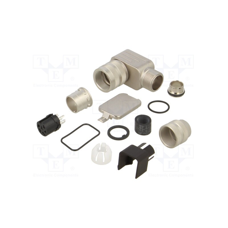 1 pcs x BINDER - 99 5622 75 06 - Connector: M16, plug, 423, female, PIN: 6, shielded, silver plated