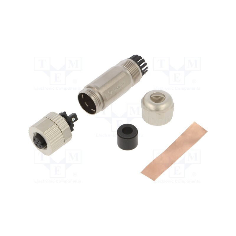 1 pcs x DEGSON ELECTRONICS - PBSH-M12A-05P-FF-SL7001-00A(H) - Plug, M12, PIN: 5, female, A code-DeviceNet / CANopen, for cable