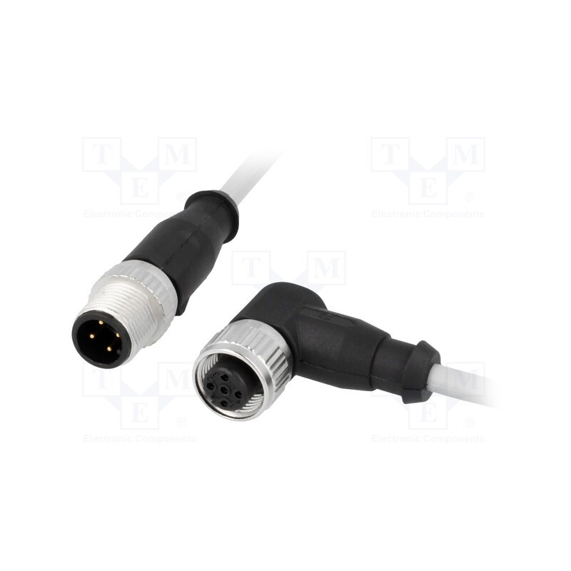 1 pcs x HARTING - 21348487484010 - Cable: for sensors/automation, PIN: 4, M12-M12, 1m, plug, plug, male
