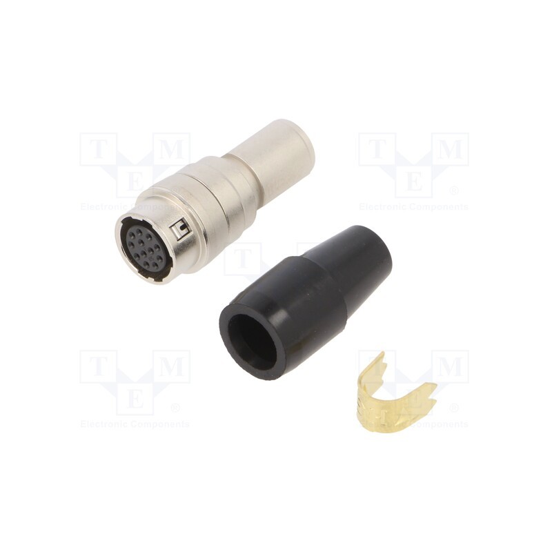 1 pcs x HIROSE - HR10A-10J-12S(73) - Connector: circular, HR10, push-pull, plug, 2A, silver plated