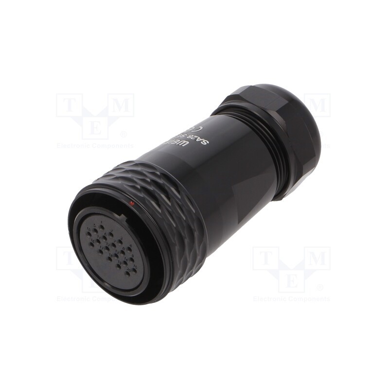 1 pcs x WEIPU - SA2810/S20IB - Plug, SA28, female, PIN: 20, IP67, 13÷16mm, 5A, soldering, for cable