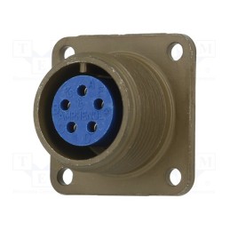 1 pcs x AMPHENOL - 97-3102A-14S-5S - Connector: circular, size 14S, 97, aluminium alloy, olive, socket
