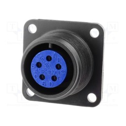 1 pcs x AMPHENOL - 97-3102A-14S-5S(946) - Connector: circular, size 14S, 97, aluminium alloy, black, socket