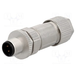 1 pcs x AMPHENOL LTW - MSAS-03BMMB-SL7001 - Plug, M12, PIN: 3, male, A code-DeviceNet / CANopen, for cable