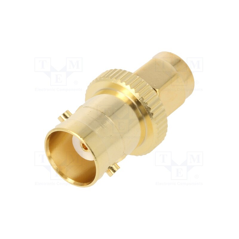 1 pcs x MUELLER ELECTRIC - BU-P4290 - Adapter, BNC female,SMA male, Insulation: PTFE, 50Ω