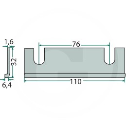 Cleaning plate for Deutz Fahrz