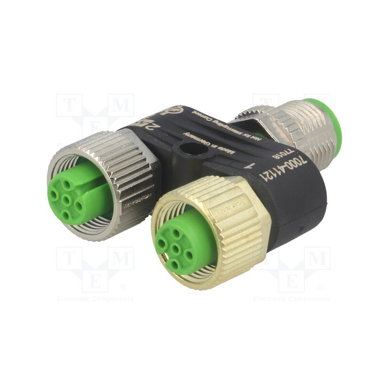 1 pcs x MURR ELEKTRONIK - 7000-41121-0000000 - T adapter, M12 male,M12 female x2, A code-DeviceNet / CANopen