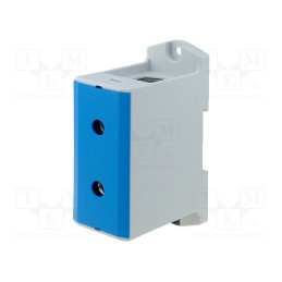 1 pcs x OUNEVA - VC05-0035 - Splice terminal: rail, 35÷240mm2, ways: 1, terminals: 2, blue, TS35