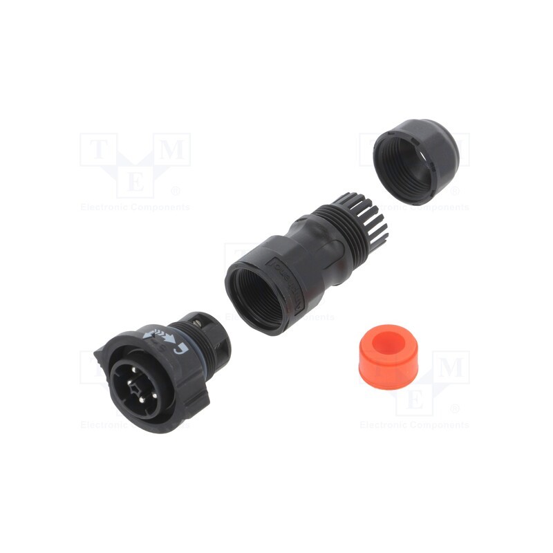 1 pcs x AMPHENOL LTW - DC-05BFMB-QL8SPP - Connector: circular, male, plug, screw terminal, PIN: 5, X-Lok, IP68
