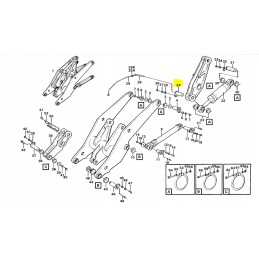 Piston head rocker pin cva loader volv