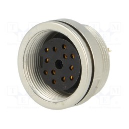 1 pcs x LUMBERG - 0304 12 - Connector: M16, socket, female, soldering, PIN: 12, 3A, 60V, IP68
