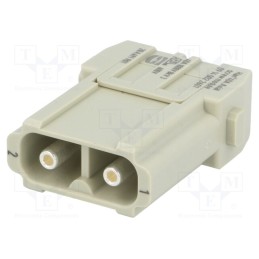 1 pcs x HARTING - 9140022601 - Connector: HDC, module, male, Han-Modular®, PIN: 2, screw terminal