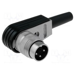 1 pcs x AMPHENOL - T3260005U - Connector: M16, plug, male, soldering, for cable, PIN: 3, 5A, 300V