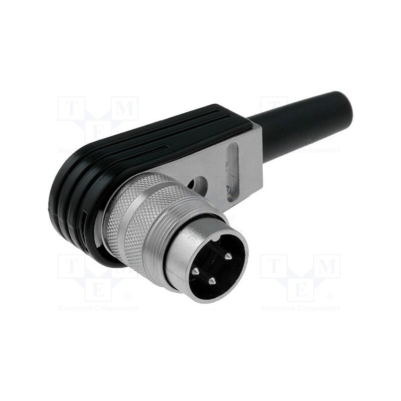 1 pcs x AMPHENOL - T3260005U - Connector: M16, plug, male, soldering, for cable, PIN: 3, 5A, 300V