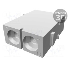 1 pcs x HARTING - 9140022602 - Connector: HDC, module, male, Han-Modular®, PIN: 2, screw terminal