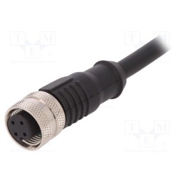 1 pcs x BULGIN - PXPTPU12FBF03ACL010PUR - Plug, M12, PIN: 3, female, A code-DeviceNet / CANopen, IP67, 250V