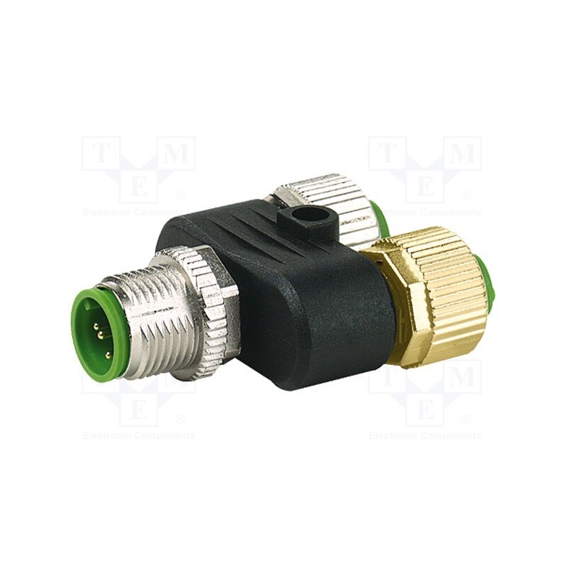 1 pcs x MURR ELEKTRONIK - 7000-41141-0000000 - T adapter, M12 male,M12 female x2, A code-DeviceNet / CANopen