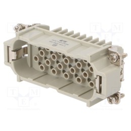 1 pcs x TE Connectivity - HD-040-M - Connector: HDC, male, HD, PIN: 40, 40+PE, size 6, w/o contacts, 10A