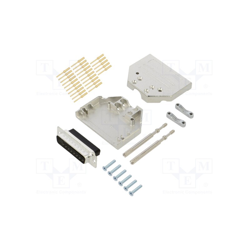 1 pcs x ENCITECH - 6355-0079-03 - D-Sub, PIN: 25, plug, male, crimped, for cable, Type: shielded