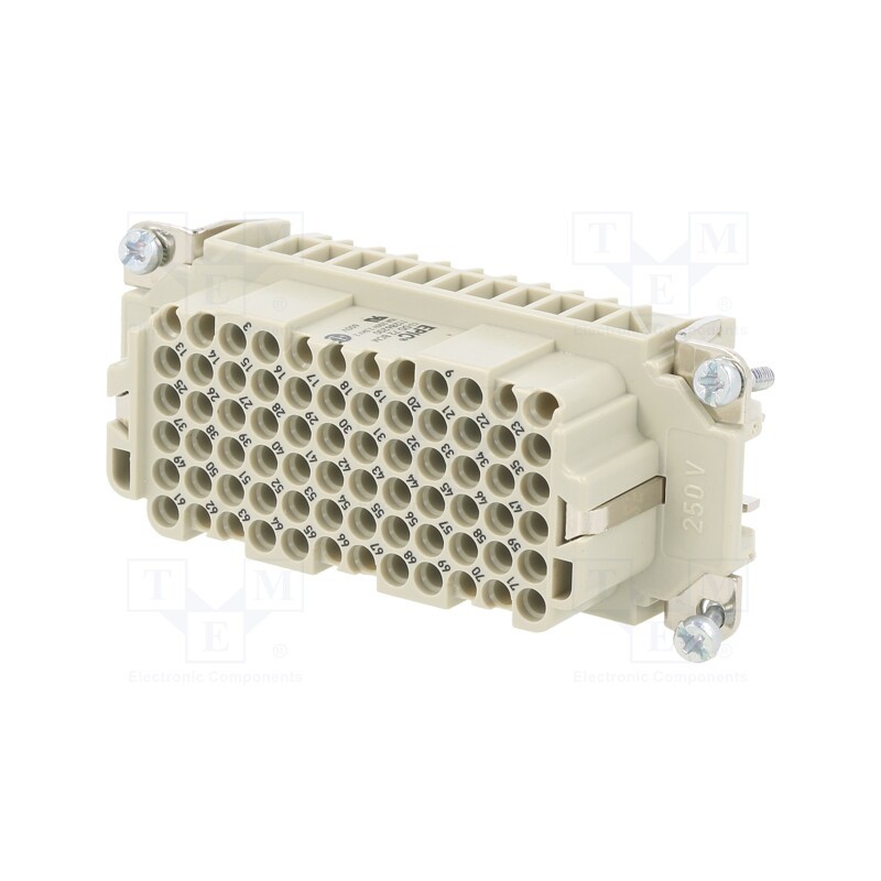 1 pcs x LAPP - 11286200 - Connector: HDC, contact insert, female, EPIC H-DD, PIN: 72, 72+PE