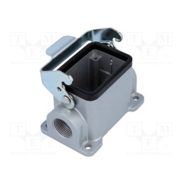 1 pcs x AMPHENOL - C14610N0066031 - Enclosure: for HDC connectors, C146, size E6, with latch, M20