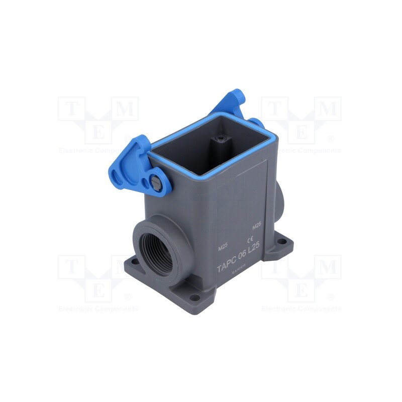 1 pcs x ILME - TAPC 06 L25 - Enclosure: for HDC connectors, T-TYPE/C, size 44.27, M25, 44x27mm