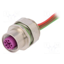 1 pcs x LUMBERG AUTOMATION - 18317 0976 PFC 151 - Socket, M12, PIN: 5, female, B code-Profibus, cables, 0.5m