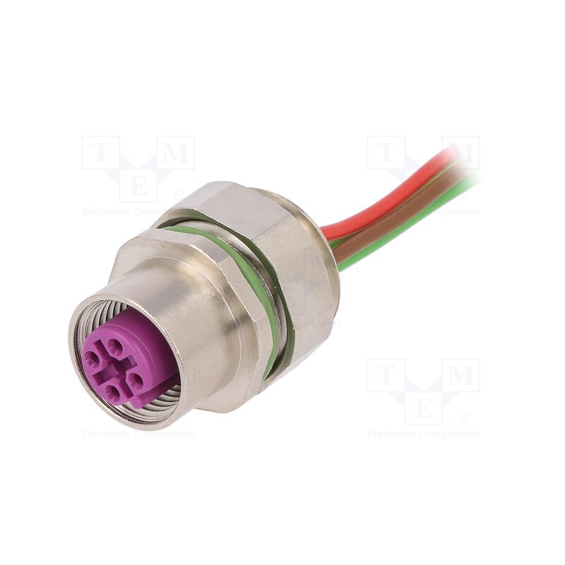 1 pcs x LUMBERG AUTOMATION - 18317 0976 PFC 151 - Socket, M12, PIN: 5, female, B code-Profibus, cables, 0.5m