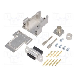 1 pcs x ENCITECH - DCRP09-DBCS-CF65-CS80-K - D-Sub, PIN: 9, plug, female, crimped, for cable, black