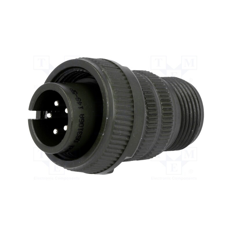 1 pcs x AMPHENOL - DS3106A 14S-5P - Connector: circular, size 14S, MS/DS, aluminium alloy, olive, plug