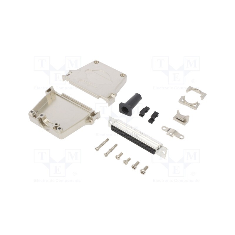 1 pcs x Amphenol Communications Solutions - L17DTZF37-RG+L77SDC37S - D-Sub, PIN: 37, female, straight, soldering, for cable, gol