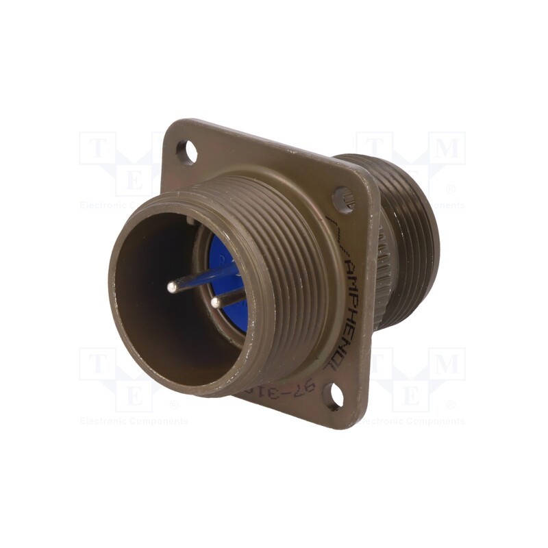 1 pcs x AMPHENOL - 97-3100A-16S-4P - Connector: circular, size 16S, 97, aluminium alloy, olive, socket