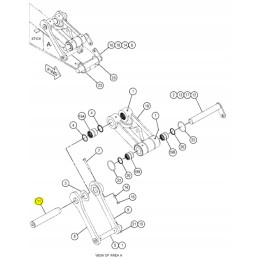 Cat excavator cva bucket mounting pin