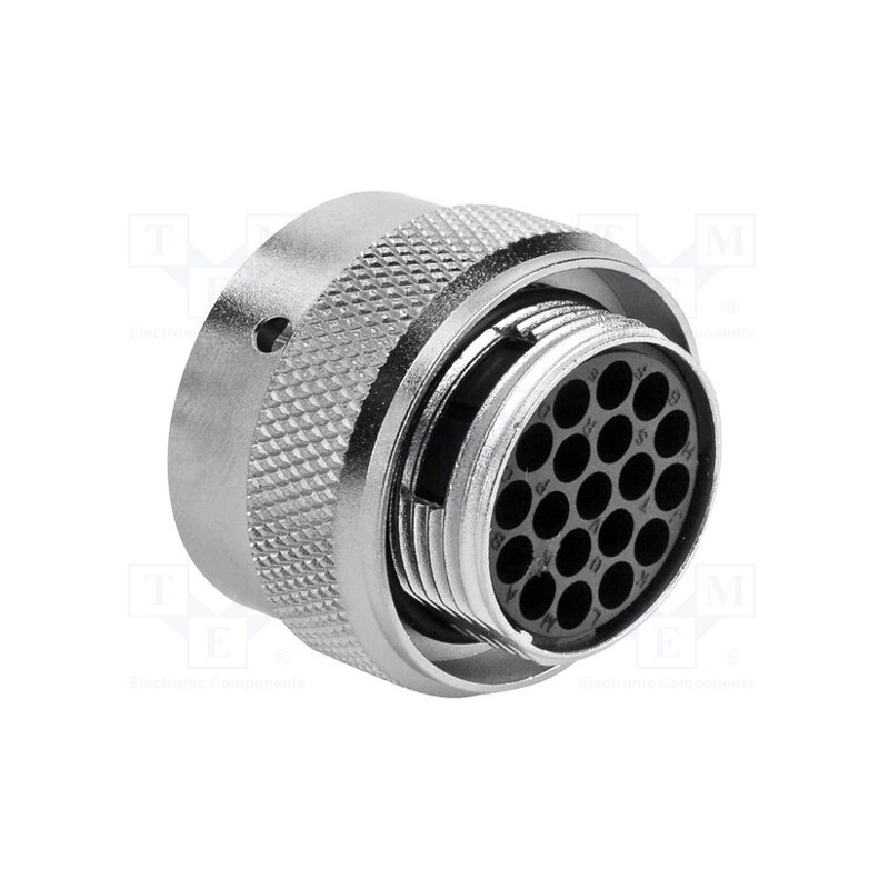 1 pcs x AMPHENOL - RT061619SNH - Connector: circular, RT360, plug, female, for cable, PIN: 19, IP67