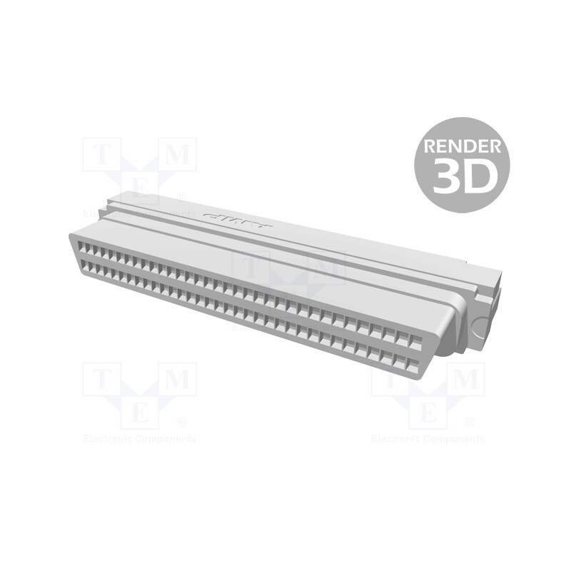 1 pcs x TE Connectivity - 5749699-7 - Connector: wire-wire, PIN: 68, for ribbon cable, plug, female, IDC