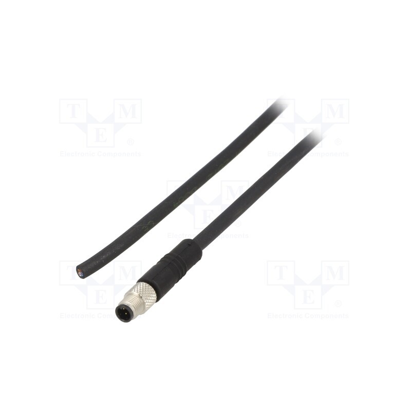 1 pcs x BINDER - 79 3107 52 04 - Connector: M5, plug, 707, male, PIN: 4, unshielded, gold-plated, 1A